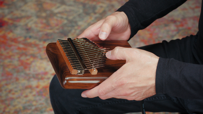 Solid Pickup Kalimba, American Walnut video
